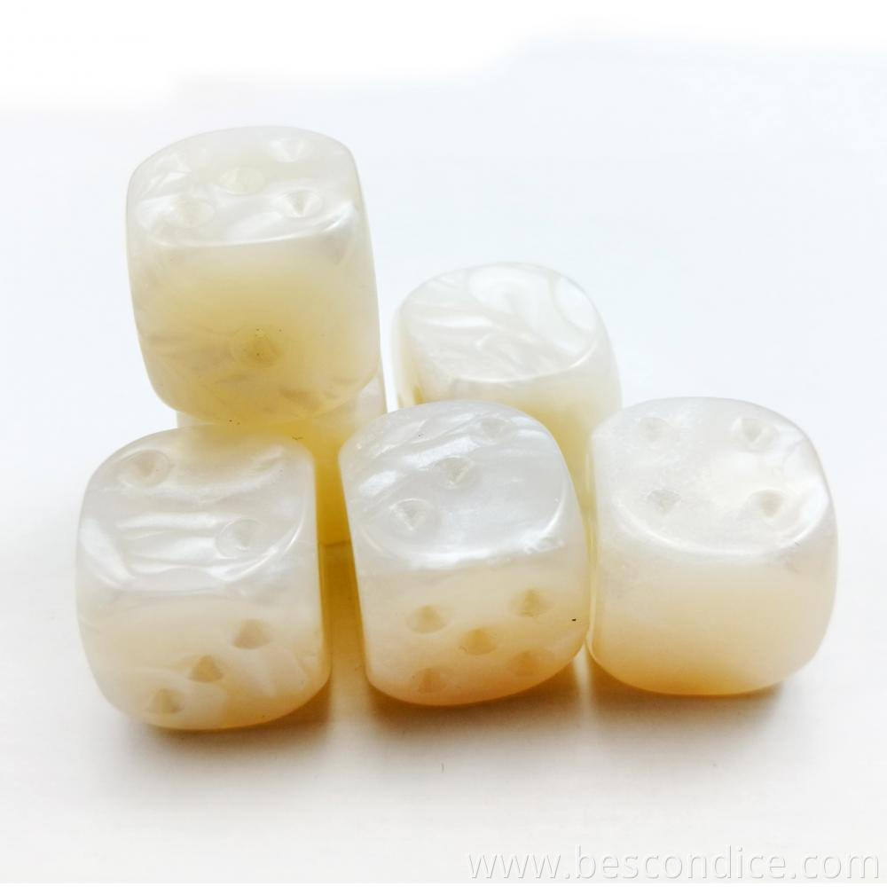 Blank Marble Dice For Rpg Mtg Dnd Games 5 Blank Marble Dice For Rpg Mtg Dnd Games 5